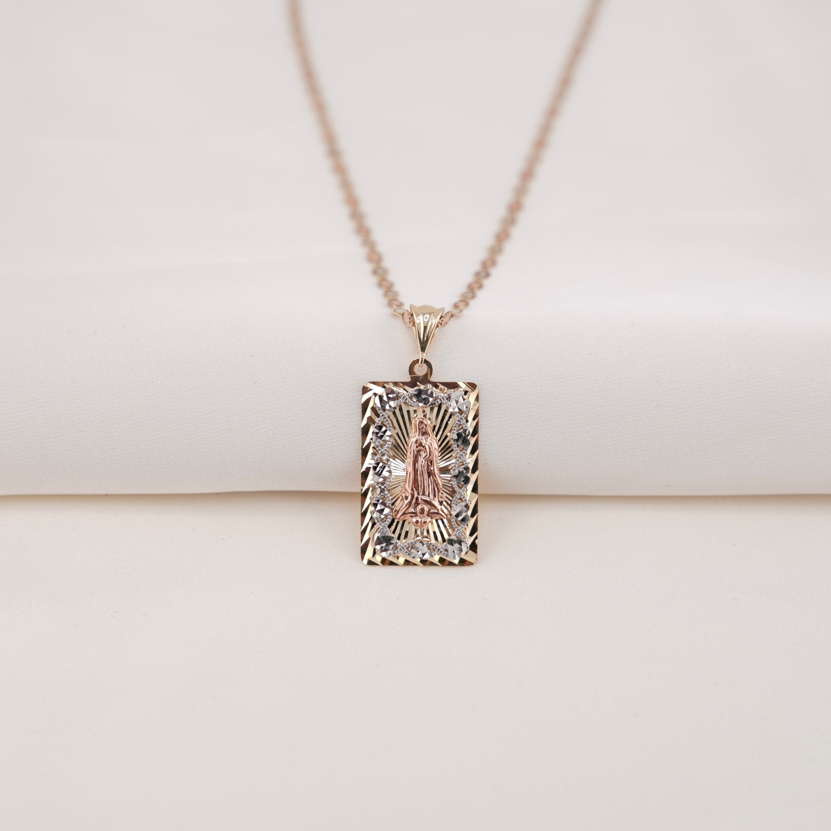14k Gold Virgencita Chain Set