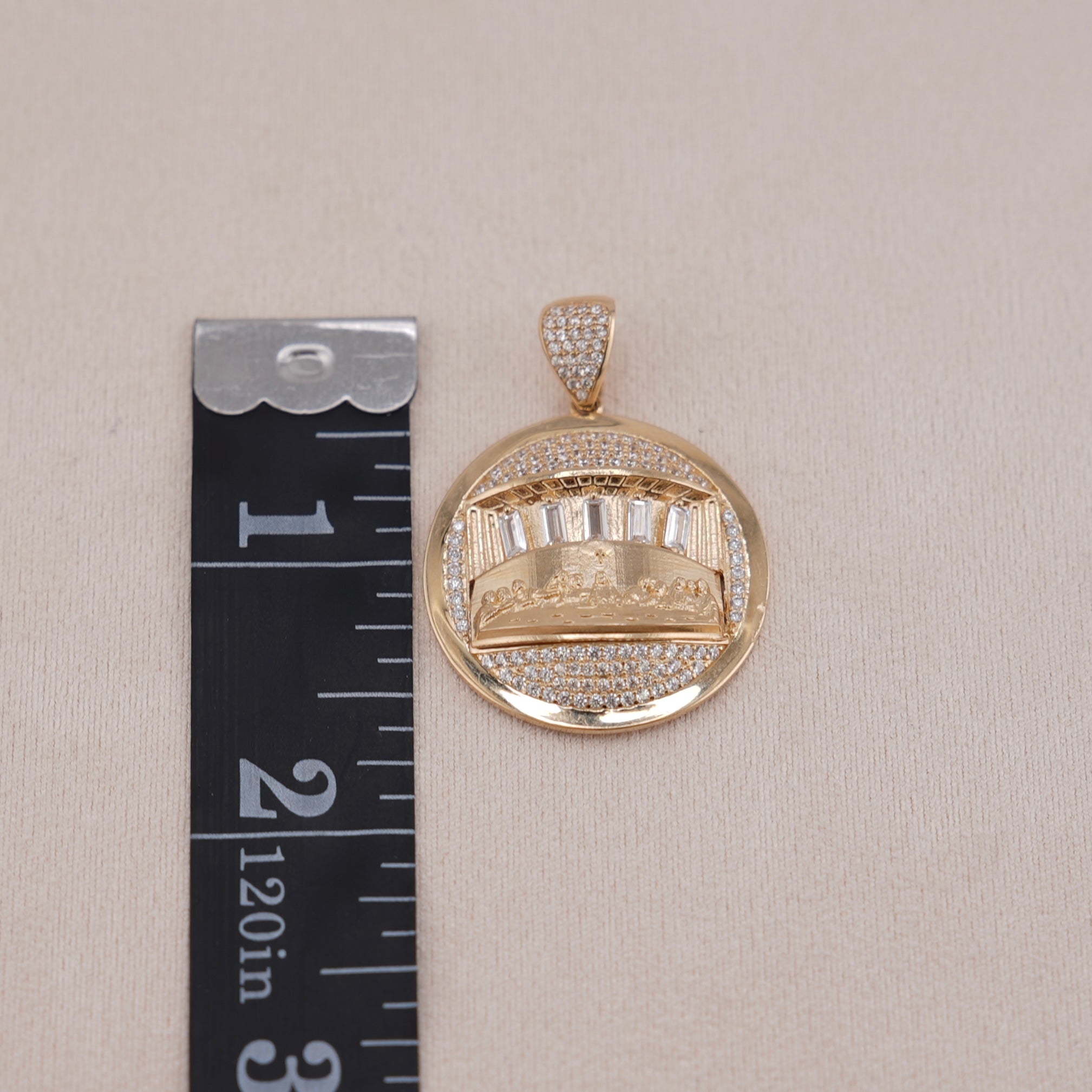 14k Gold Last Supper Pendant
