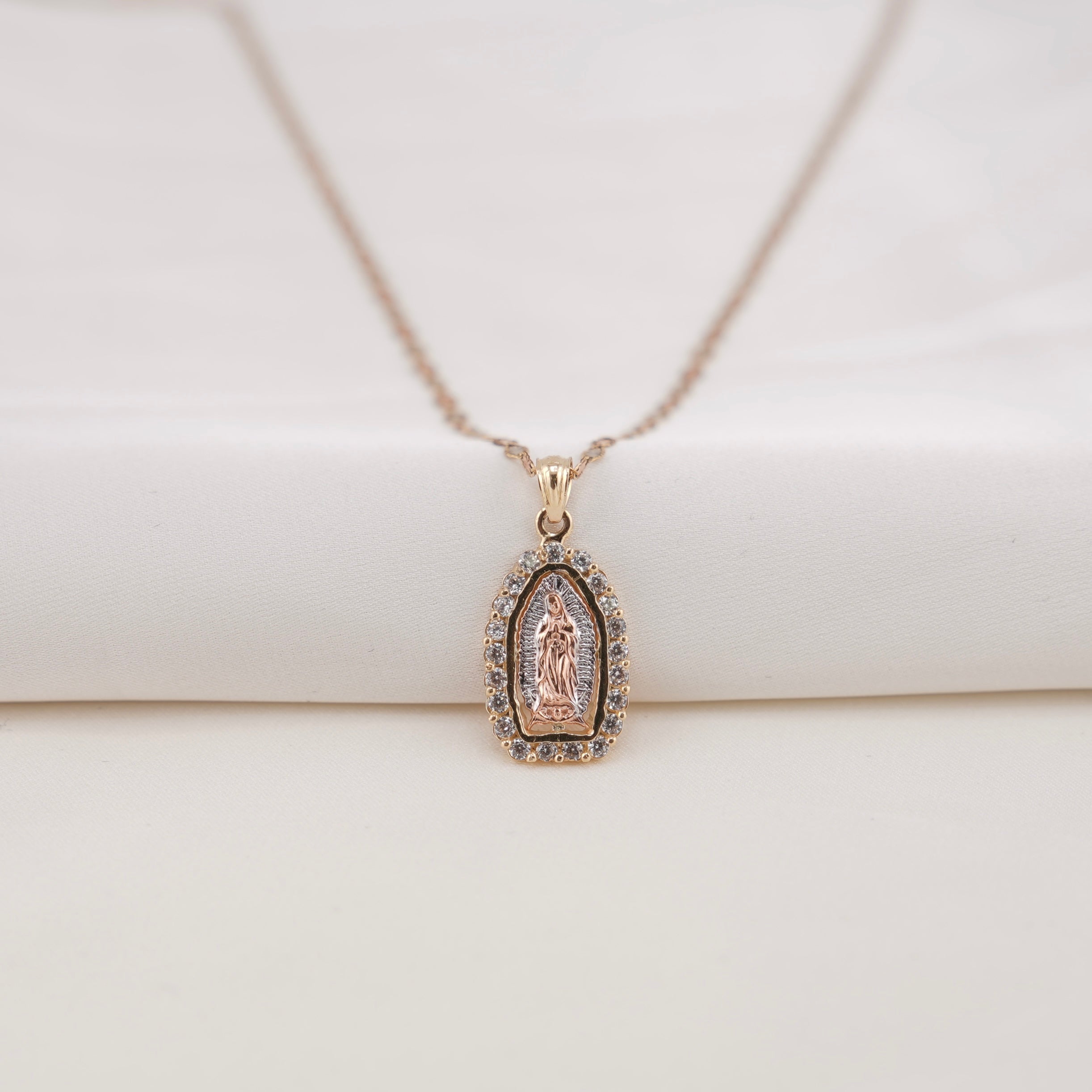 14k Gold Virgencita Chain Set