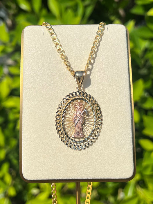 14k Gold San Muerte Pendant or Chain Set  CBP#41