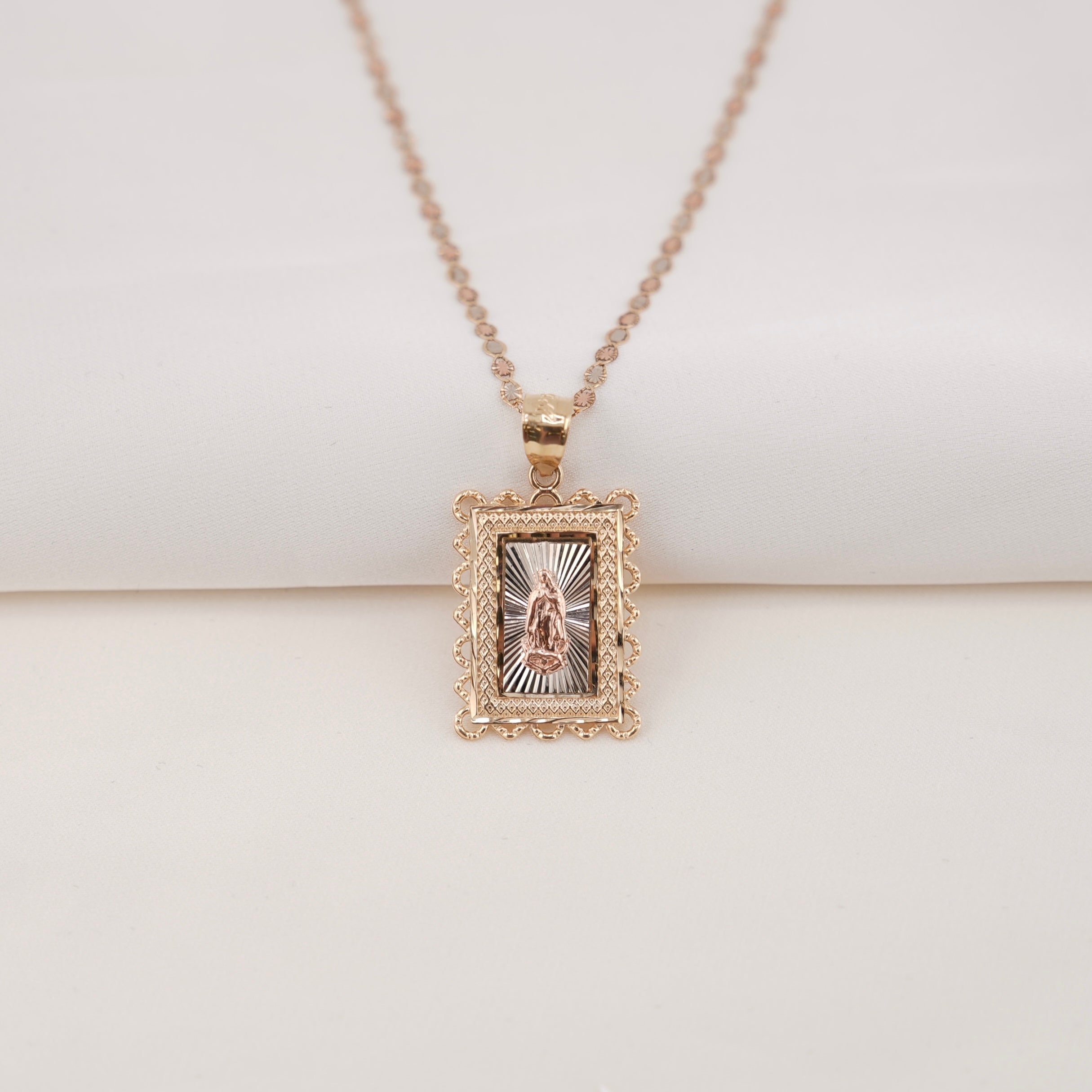 14k Gold Virgencita Chain Set