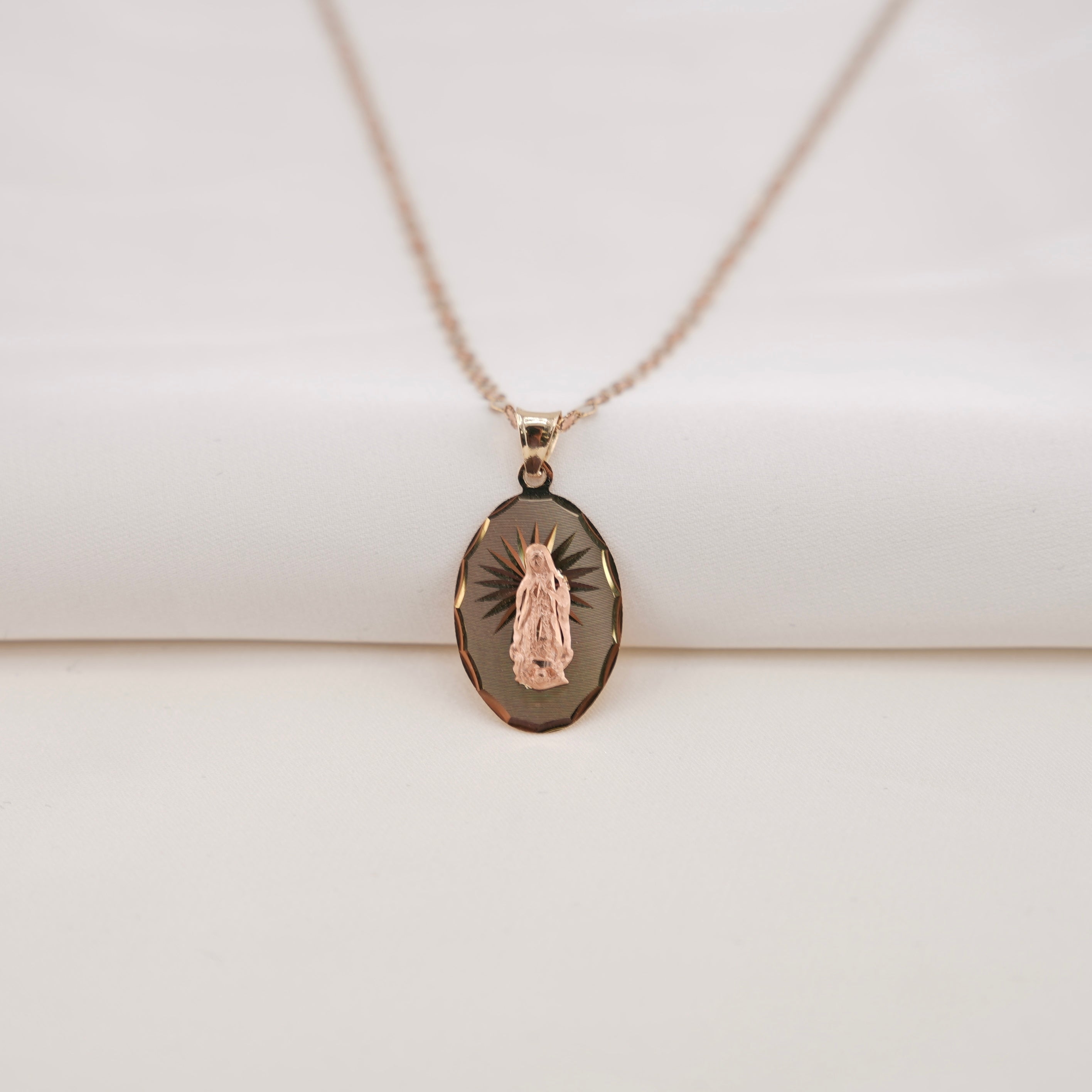 14k Gold Virgencita Chain Set