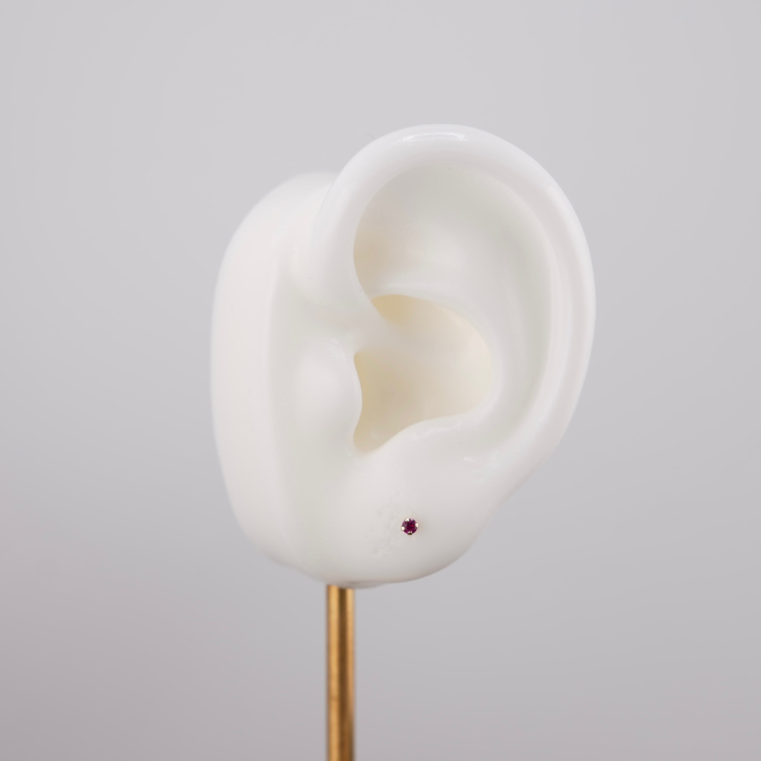 14k Gold 2mm Round Earrings