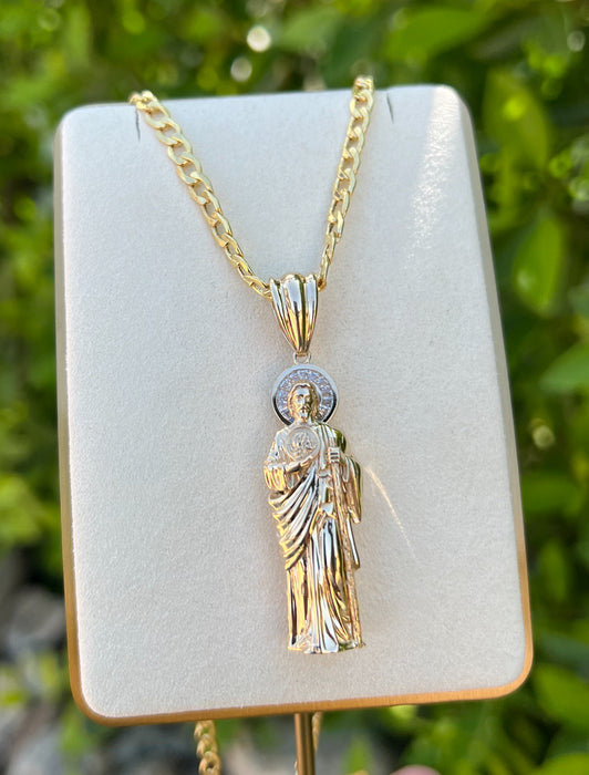 14k Gold San Judas Pendant or Chain Set  CBP#50