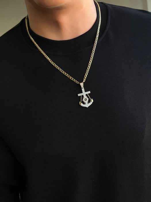 14k Gold Small Anchor P35-04