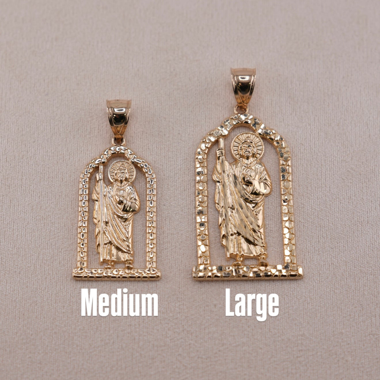 14k Gold Medium San Judas Pendant
