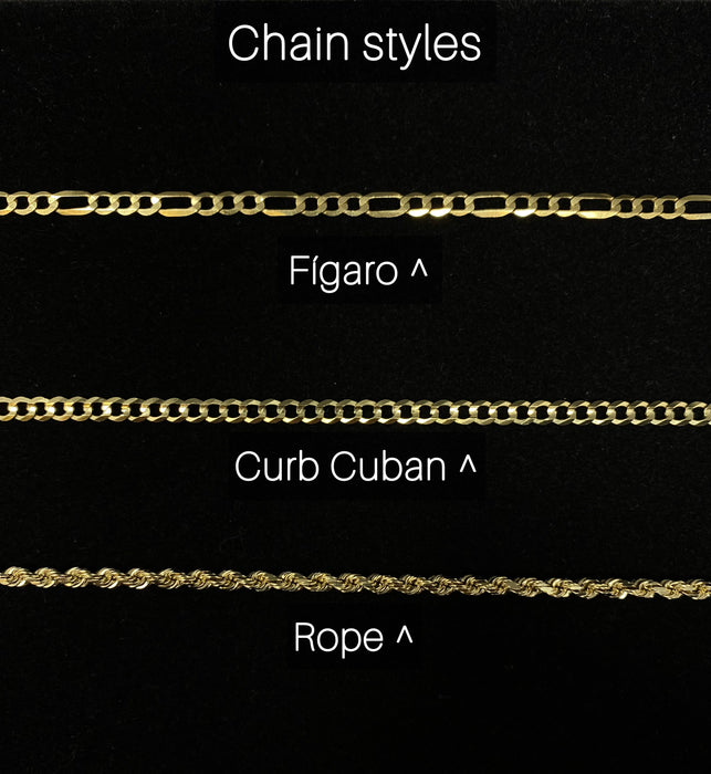 14k Gold 3 tone with stones 1 Medium  ( pendant or chain set )
