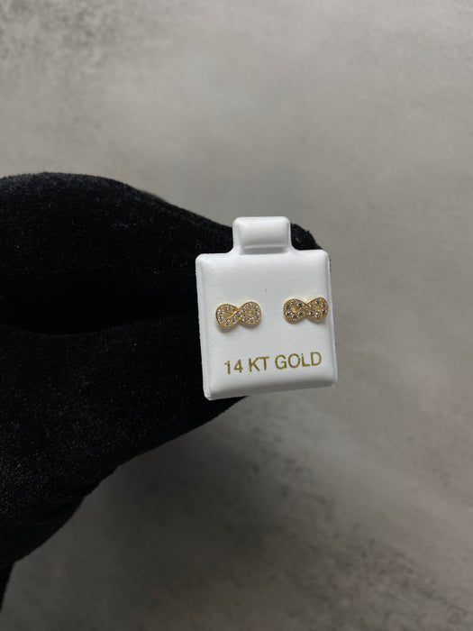 14k Gold Infinity Earrings
