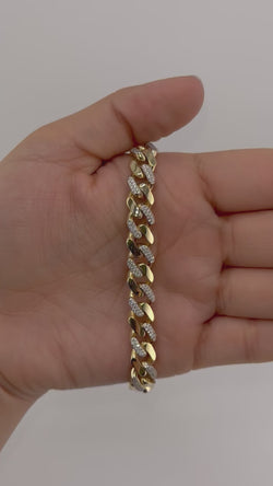14k Gold Hollow Monaco Bracelet CH593