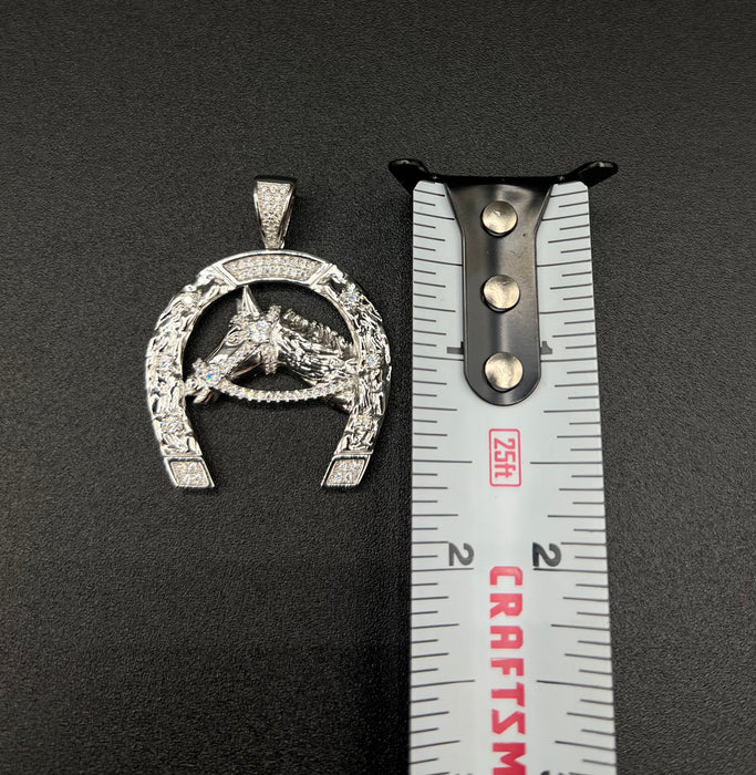 Silver .925 Horse Shoe pendant or chain set!