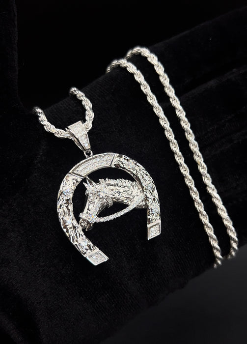 Silver .925 Horse Shoe pendant or chain set!