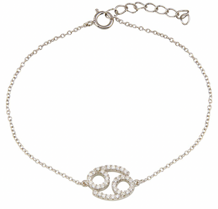 Silver .925 Cancer Bracelet w/ CZ
