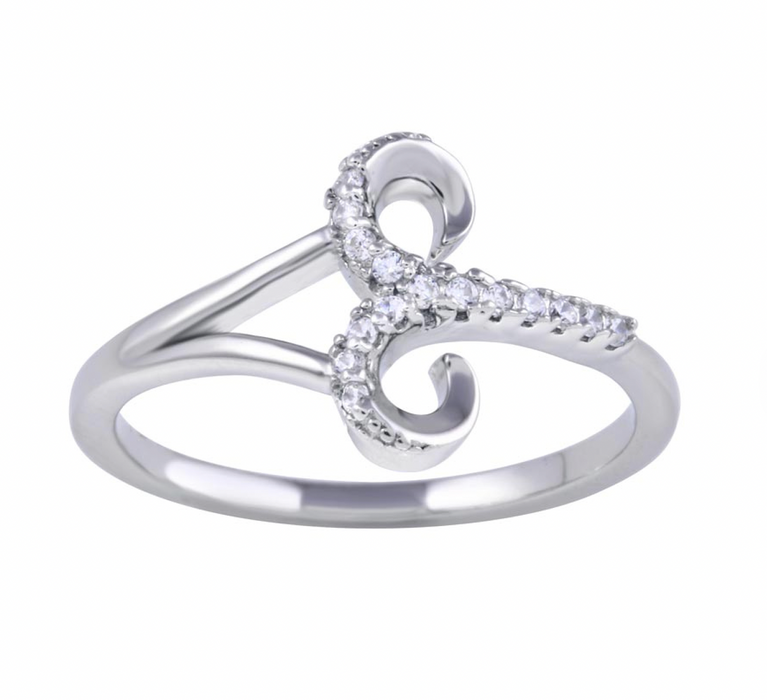 Silver .925 Aries Ring w/CZ
