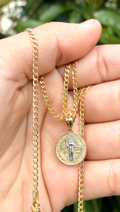 14k Gold San Benito 2 tone small pendant or chain set! Women’s