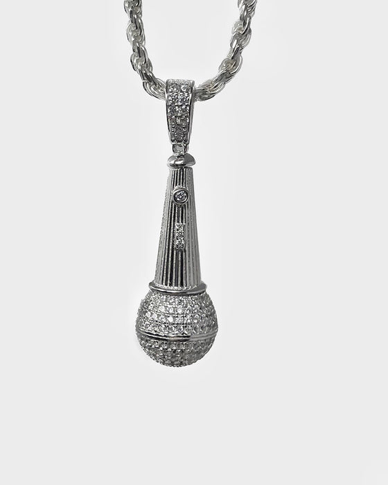 El Músico 🎤 Chain Set! Silver .925 microphone pendant