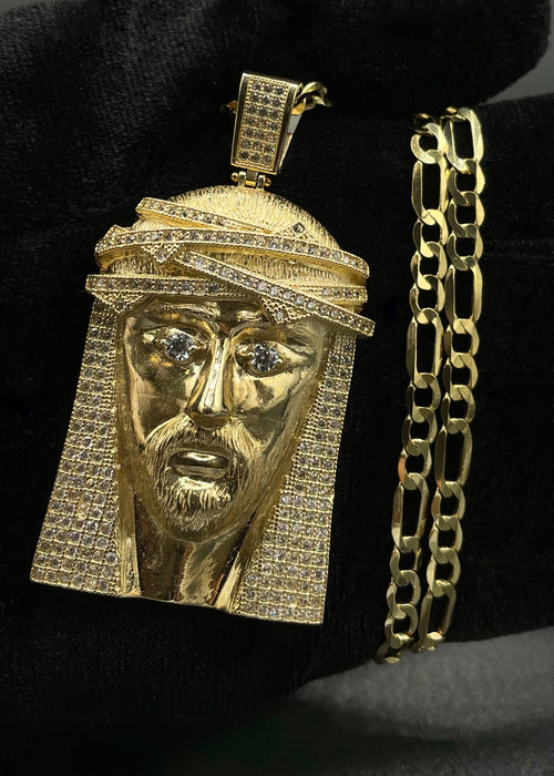 14k Gold Jesus Pendant or Chain set (BSP523)