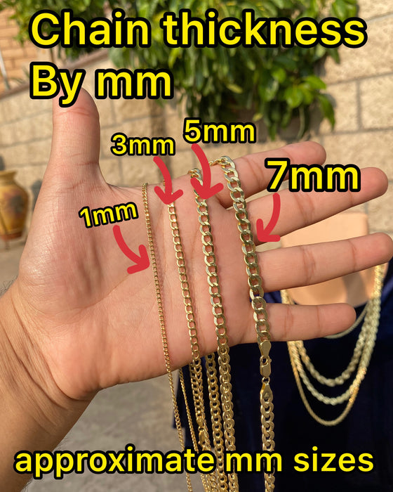 14k Gold cuban chain 24 inch