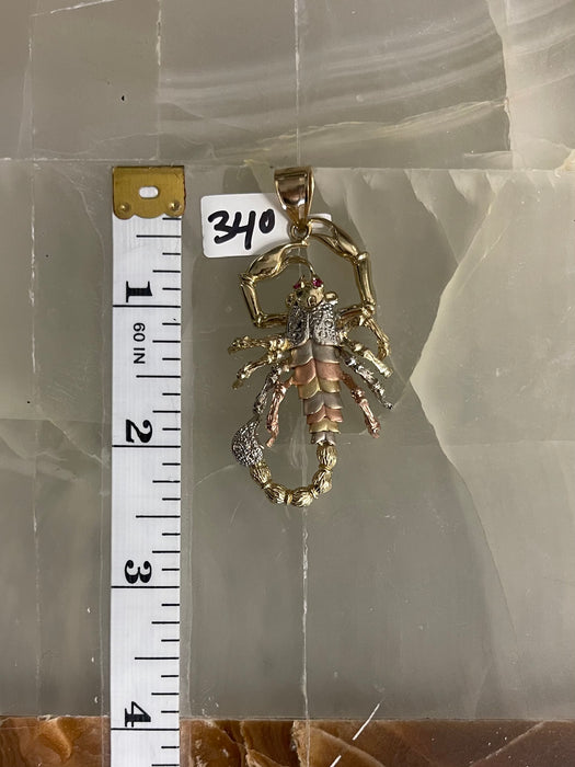 14k Gold Scorpion chain set