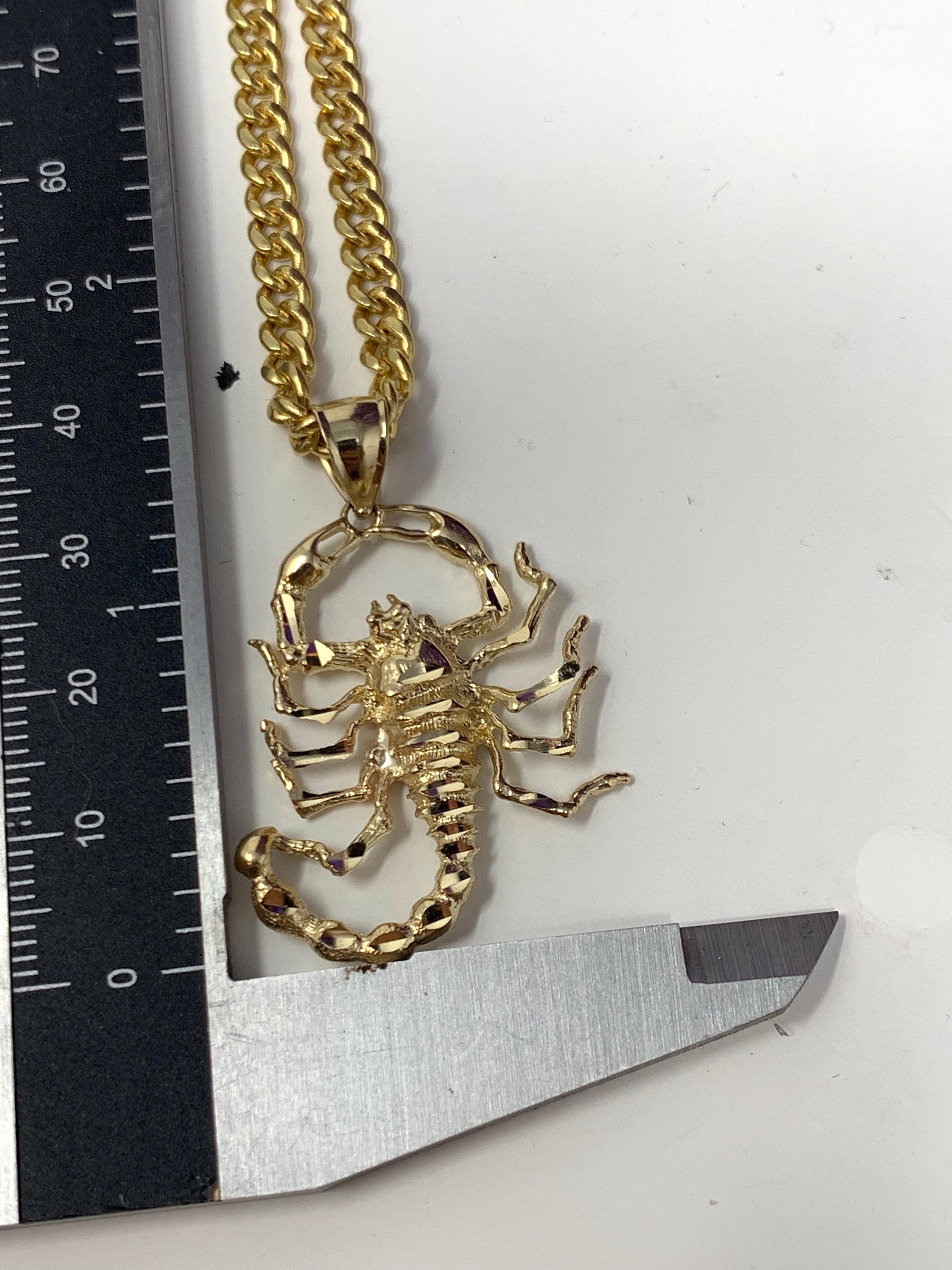 14k Gold Scorpion ! Medium ( pendant or chain set ) — AB and J