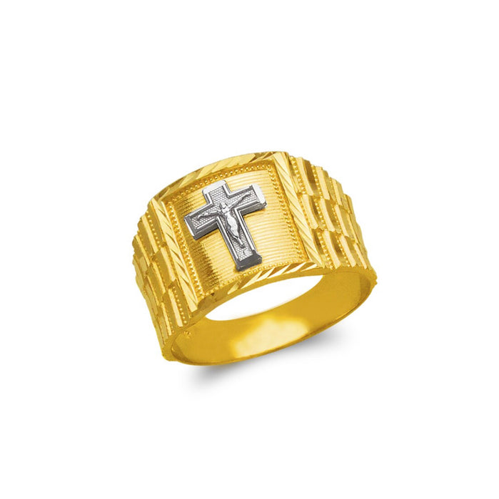 14k Gold Cross  men’s ring
