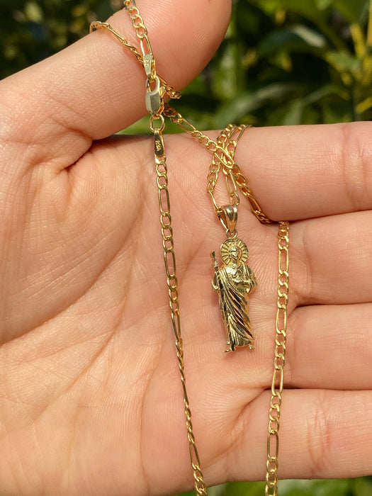14k Gold Mini San Judas pendant or chain set! Women’s