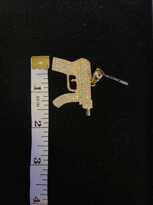 14k Gold Gun Chain Set