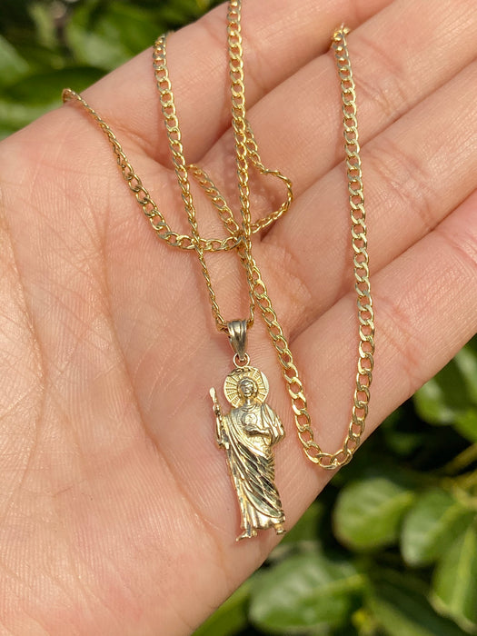 14k Gold Mini San Judas pendant or chain set! Women’s
