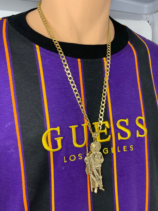 14k Gold Big San Judas with chain or just pendant