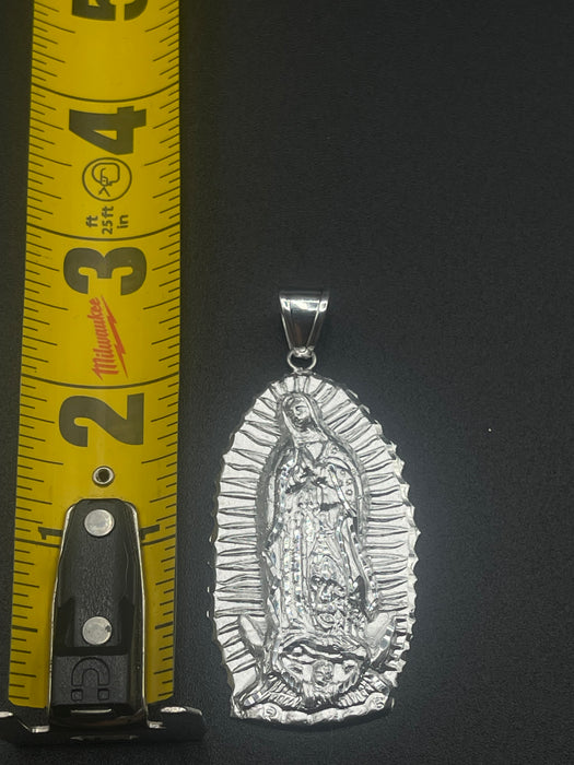 Silver .925 Big Virgin Mary  pendant or chain set!
