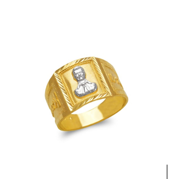 14k Gold Malverde ring ,  ring men’s