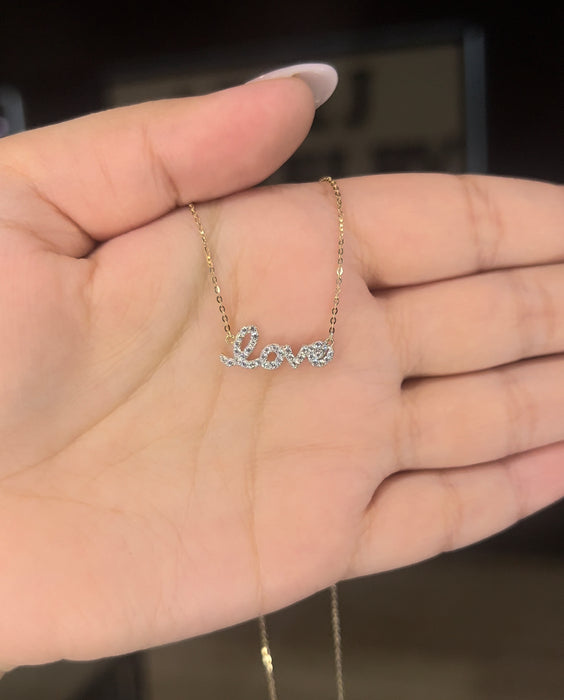 14K Gold Women’s Love Necklace